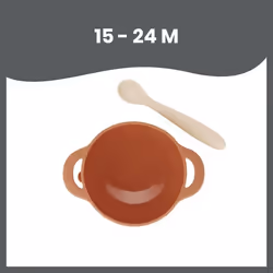 BabyMoov Taste' ISY Couverts pour enfants en bas âge Orange Silicone - Vue supplémentaire 2