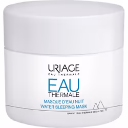 La force hydratante de l’eau thermale enfermée dans un masque visage.