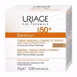 Uriage Bariésun Crème Minérale Compacte SPF50+ 10 g - Teinte : Dorée est recommandée pour les peaux intolérantes aux filtres ...