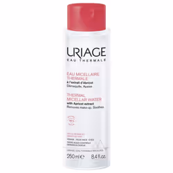 Uriage Eau Micellaire Thermale Peaux Sensibles 250 ml est une eau micellaire visage et yeux, particulièrement destinée aux pe ...