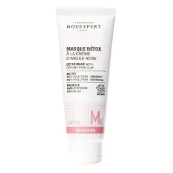 Masque Détox à la Crème d'Argile Rose 75ml Magnésium Novexpert