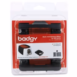 Evolis CBGR0500K, Badgy100 / Badgy200, 500 pages, Noir, Transfert thermique, Noir, Ampoule