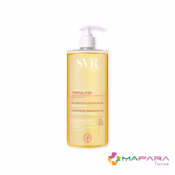 Huile lavante micellaire Topialyse des Laboratoires SVR, nettoie tout en douceur, nourrit intensément et apaise les sensation ...