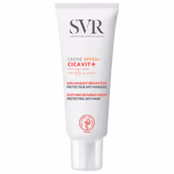 SVRCrème soin apaisantRéparateur et protecteurAnti-marquesPeaux abimées et irritéesRésistant à l’eauSPF50+40mlLorsqu’on s’exp ...