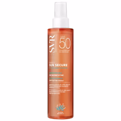 SVRSun SecureHuile sècheVisage, corps et cheveuxRésiste à l'eauPeaux sensiblesSPF50200ml Huile biodégradable sèche fini satin ...