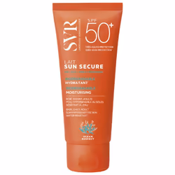 SVRSun secureLait hydratant invisiblePeaux hypersensibles au soleilBébé, enfant, adulteSPF50+ UVB + UVA100mlLait biodégradabl ...