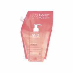 SVRTopialyseEco RechargeGel Lavant Apaisant Hydratant 24hProtection Anti-Dessèchement 1LTOPIALYSE GEL LAVANT nettoie en douceur et protège la peau des facteurs desséchants. Sa formule apaisante et hydratante 24h réduit les sensations de grattages et adoucie la peau pour un confort immédiat et longue durée.Respectueux pour votre peau et pour la planète