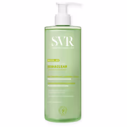 SVR Sebiaclear Gel Moussant Anti-Imperfections 400 ml est un gel nettoyant sans savon purifiant et désincrustant spécialement ...