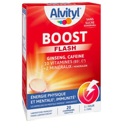 Alvityl Boost Ginseng et Caféine 20 Comprimés Effervescents