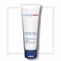 Clarins Men Active Face Wash, Gel nettoyant, Hommes, Tous types de peau, Anti-imperfection, Nettoyant, Énergisant, Purifiant, ...