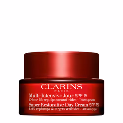 Clarins Super Restorative Day Cream, Crème de jour, Femmes, Tous types de peau, Visage, Cou, Anti-taches, Anti-rides, Eclairc ...