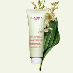 Clarins Purifying Gentle Foaming Face Cleanser, Mousse nettoyante, Femmes, Peau mixte, Peau grasse, Nettoyant, Matifiant, Pur ...