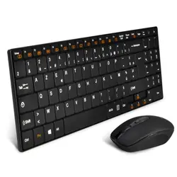 ADVANCE CLS-SLIM-BK clavier Souris incluse RF sans fil AZERTY Français Noir