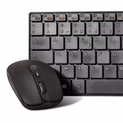 ADVANCE CLS-SLIM-BK clavier Souris incluse RF sans fil AZERTY Français Noir - Vue supplémentaire 6