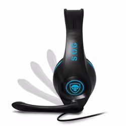 Spirit of Gamer ELITE-H5 Casque Avec fil Arceau Jouer Noir, Bleu
