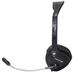 ADVANCE MIC-S765 écouteur/casque Avec fil Arceau Bureau/Centre d'appels Noir