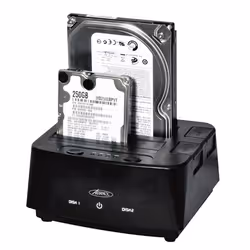 ADVANCE BX-D3002U3 Station d'accueil de disques de stockage USB 2.0 Type-B Noir