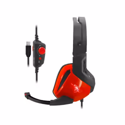 Spirit of Gamer XPERT-H100 Casque Avec fil Arceau Jouer USB Type-A Noir, Rouge