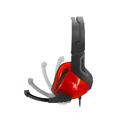 Spirit of Gamer XPERT-H100 Casque Avec fil Arceau Jouer USB Type-A Noir, Rouge