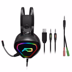 ADVANCE GTA 230 Casque Avec fil Arceau Jouer Noir, Rouge - Vue supplémentaire 4
