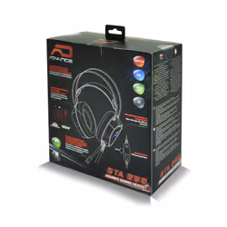 ADVANCE GTA 230 Casque Avec fil Arceau Jouer Noir, Rouge - Vue supplémentaire 6