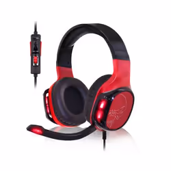 Spirit of Gamer ELITE-H60 Casque Avec fil Arceau Jouer USB Type-A Noir, Rouge