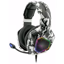 Casque Micro Spirit of Gamer Elite-H50 Artic Edition - Rétro-éclairage: RGB Rainbow - Isolation phonique - Coussins Rembourré ...