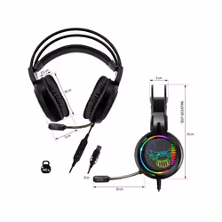 Spirit of Gamer ELITE-H10 Casque Avec fil Arceau Jouer USB Type-A Noir - Vue supplémentaire 5