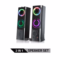 ADVANCE SoundPhonic 2.0 RGB 2-voies Noir Avec fil 6 W