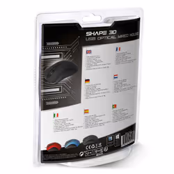 ADVANCE Shape 3D souris Ambidextre USB Type-A Optique 1000 DPI - Vue supplémentaire 5