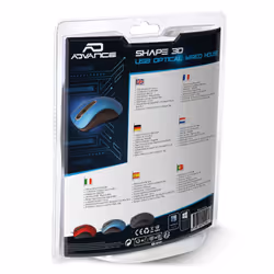 ADVANCE Shape 3D souris Ambidextre USB Type-A Optique 1000 DPI - Vue supplémentaire 5