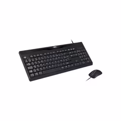 Ensemble Clavier Souris Filaire USB Advance Starter - AZERTY, Français - Hauteur réglable - Souris optique filaire 1000 dpi - ...