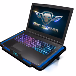 Spirit of Gamer Air Blade 100 système de refroidissement pour ordinateurs portables 15.6" 1000 tr/min Noir, Bleu - Vue supplémentaire 4