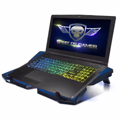 Spirit of Gamer Air Blade 500 système de refroidissement pour ordinateurs portables 43,2 cm (17") 1200 tr/min Noir, Bleu