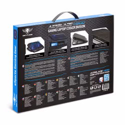 Spirit of Gamer Airblade 600 système de refroidissement pour ordinateurs portables 43,2 cm (17") 1500 tr/min Noir, Bleu - Vue supplémentaire 11