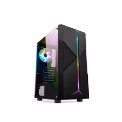 Spirit of Gamer Сlone 3, Midi Tower, PC, Noir, ATX, micro ATX, Mini-ITX, Acrylonitrile-Butadiène-Styrène (ABS), Acier, Verre  ...