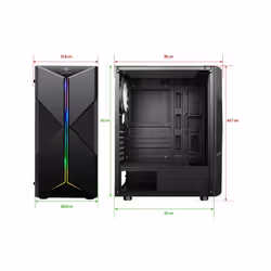 Spirit of Gamer Сlone 3 Midi Tower Noir - Vue supplémentaire 12