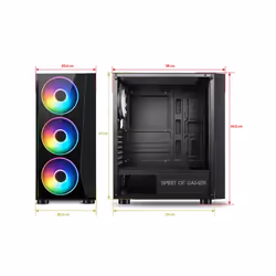 Spirit of Gamer Ghost 3 Midi Tower Noir - Vue supplémentaire 7