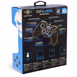 Spirit of Gamer SOG-WXGP accessoire de jeux vidéo Manette de jeu PC,Playstation 3 Analogique/Numérique USB Noir, Bleu - Vue supplémentaire 6