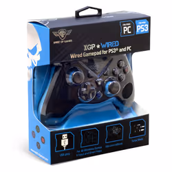 Spirit of Gamer SOG-WXGP accessoire de jeux vidéo Manette de jeu PC,Playstation 3 Analogique/Numérique USB Noir, Bleu - Vue supplémentaire 7