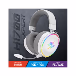 Spirit of Gamer XPERT-H1700 WIRELESS Casque Avec fil &sans fil Arceau Jouer Bluetooth Blanc