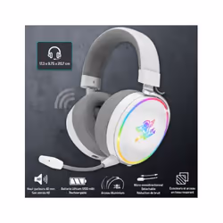Spirit of Gamer XPERT-H1700 WIRELESS Casque Avec fil &sans fil Arceau Jouer Bluetooth Blanc