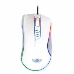 Spirit of Gamer Elite-M20, Droitier, Optique, USB Type-A, 4000 DPI, 6600 ips, Gris, Blanc