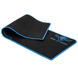Spirit of Gamer Blue Victory Tapis de souris de jeu Noir, Bleu