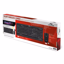 ADVANCE Silent Combo clavier RF sans fil QWERTY Français Noir - Vue supplémentaire 4