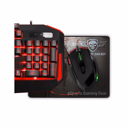 Spirit of Gamer Pro MK3 clavier Souris incluse USB AZERTY Noir
