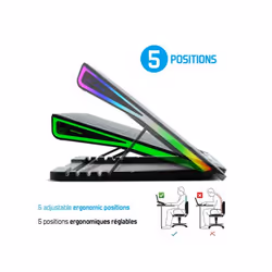 Spirit of Gamer Airblade 800 système de refroidissement pour ordinateurs portables 43,2 cm (17")
