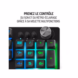 Spirit of Gamer PRO-K7 clavier USB AZERTY Français Noir