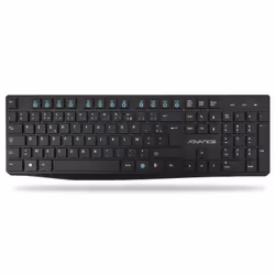 ADVANCE ELITE COMBO clavier RF sans fil QZERTY Français Noir