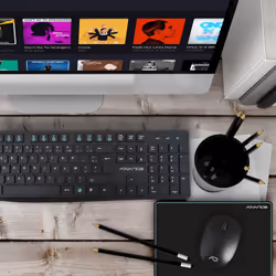 ADVANCE ELITE COMBO clavier RF sans fil QZERTY Français Noir - Vue supplémentaire 8